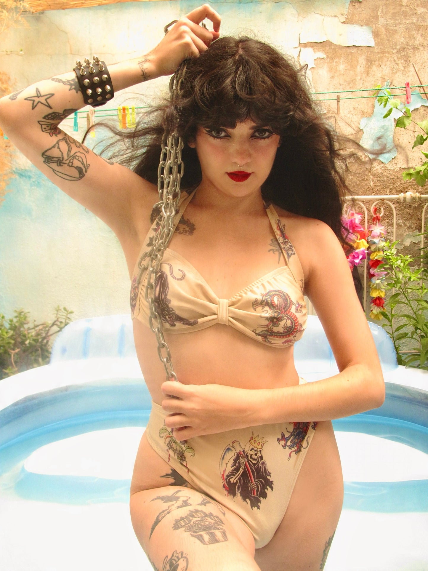 Tattooed girl Bikini Set