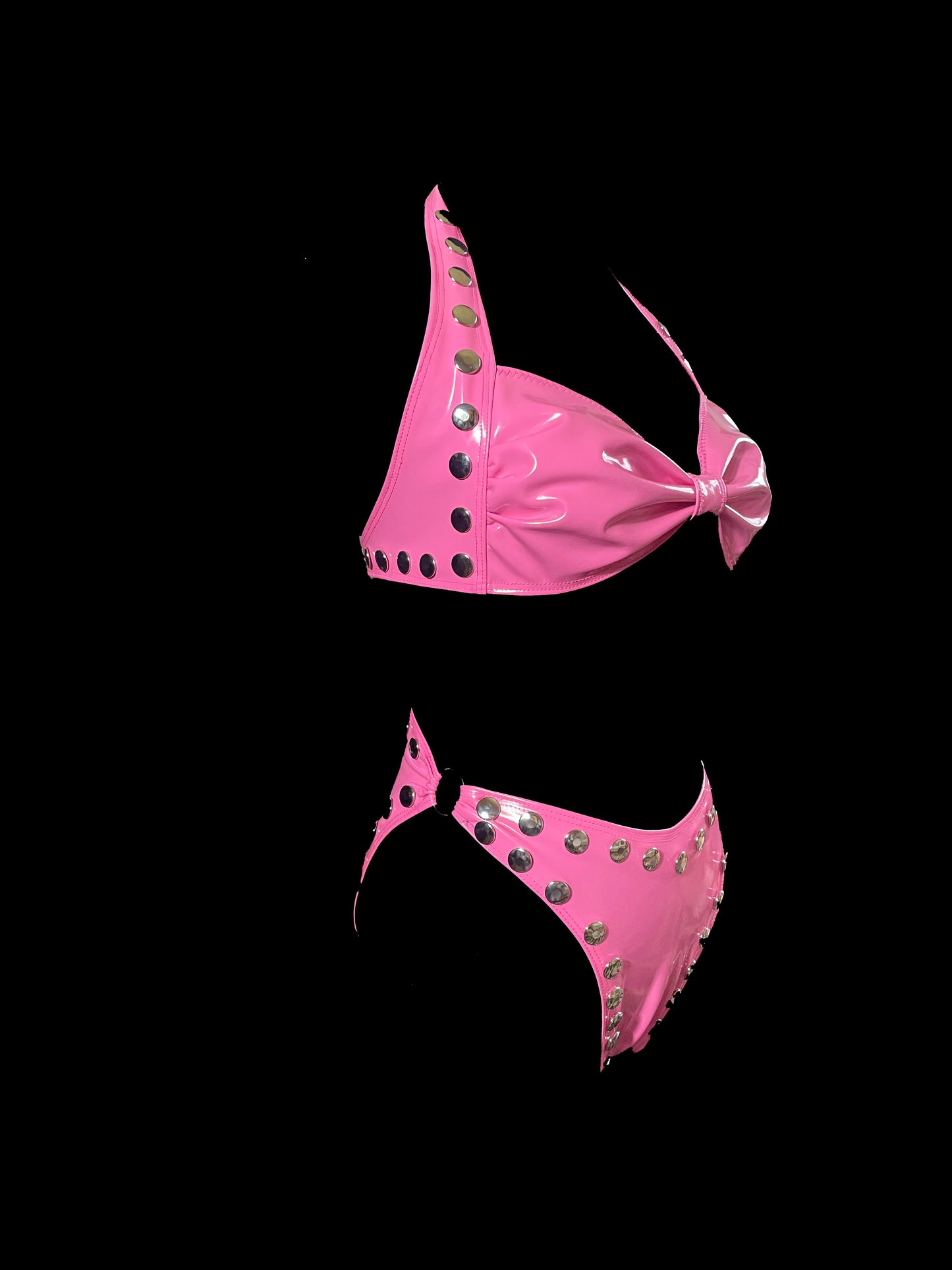80s Azalea Vinyl PVC set with metal accents