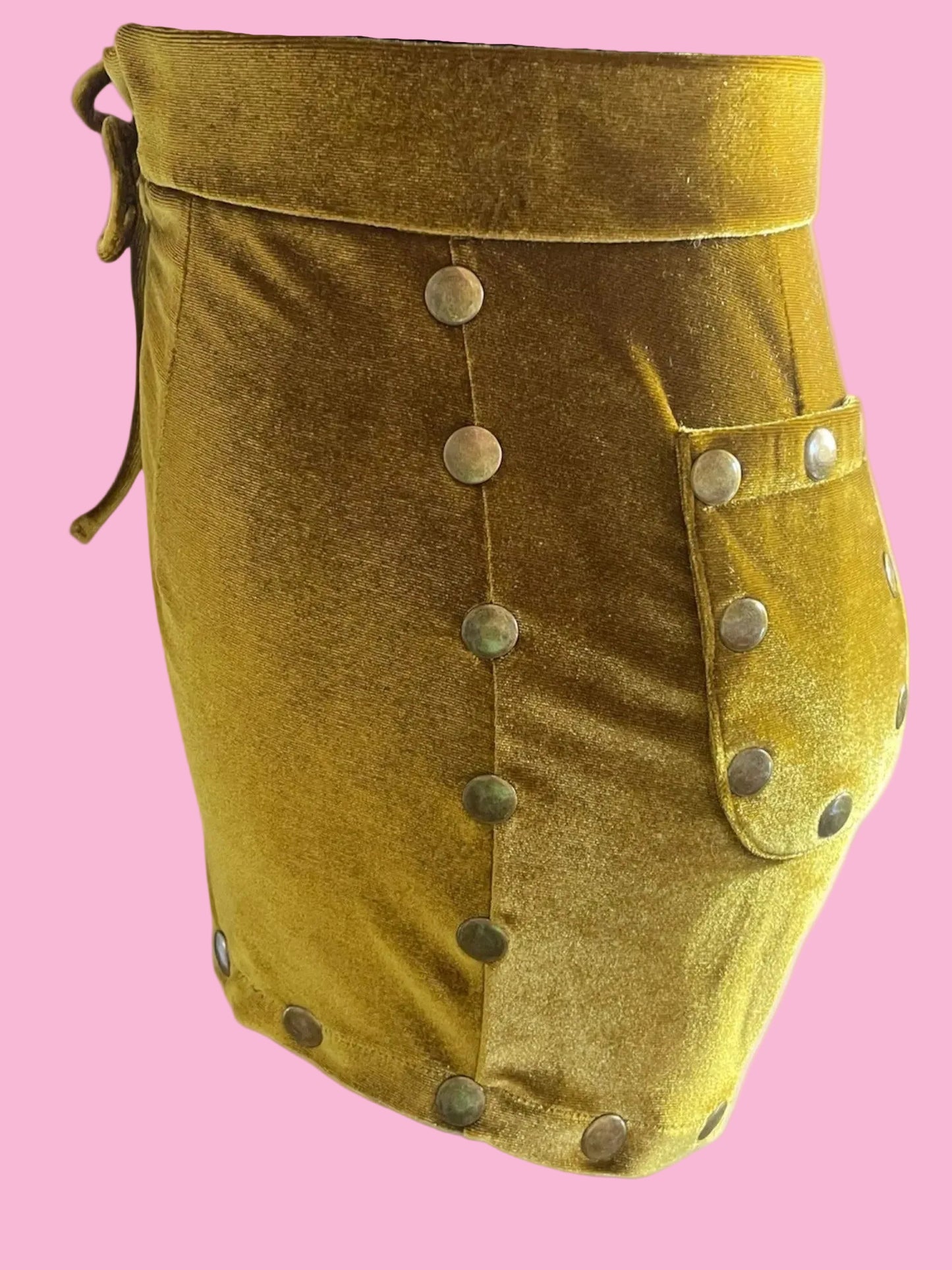 Satana's lace-up hot pants with side studs