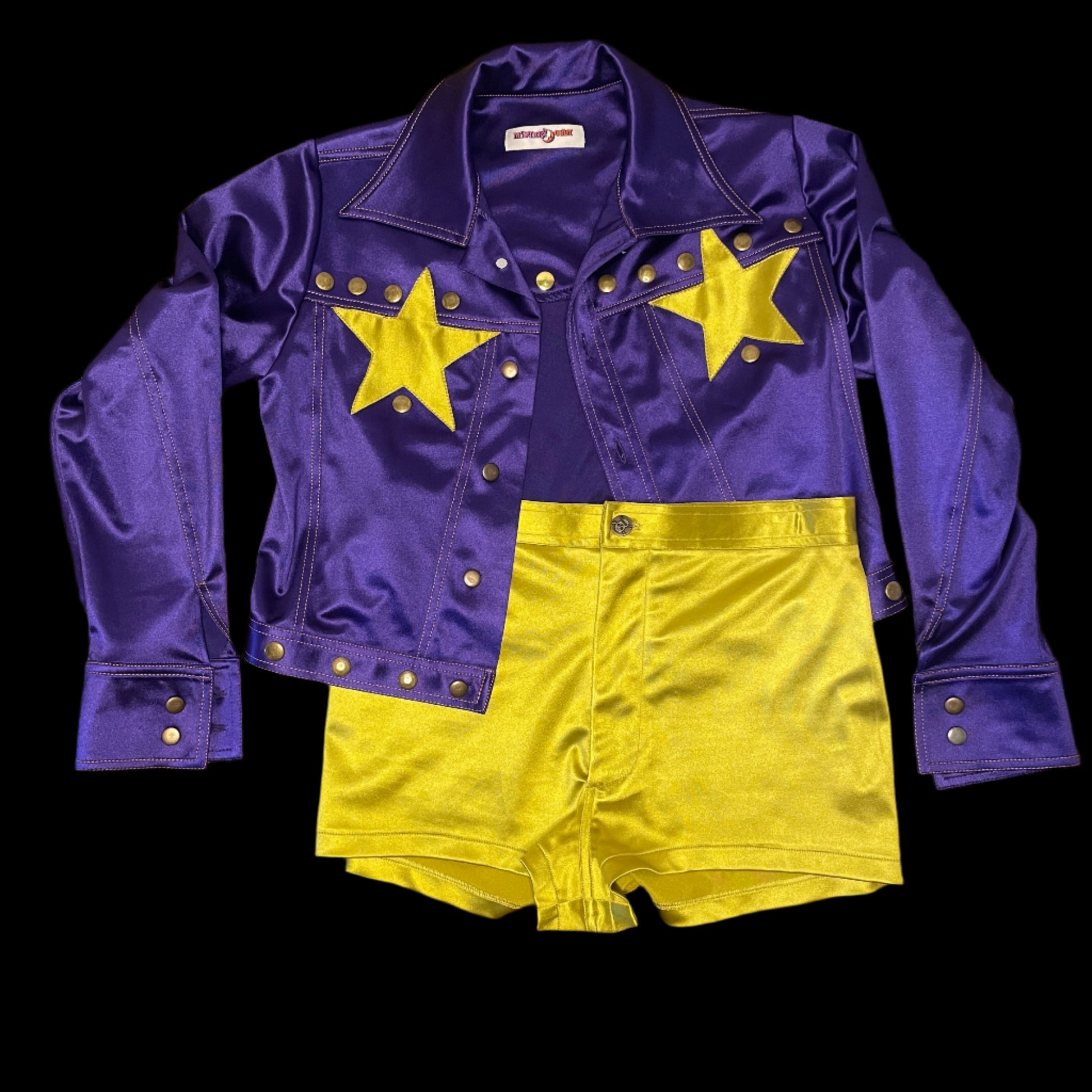 Disco stardust set purple gold 