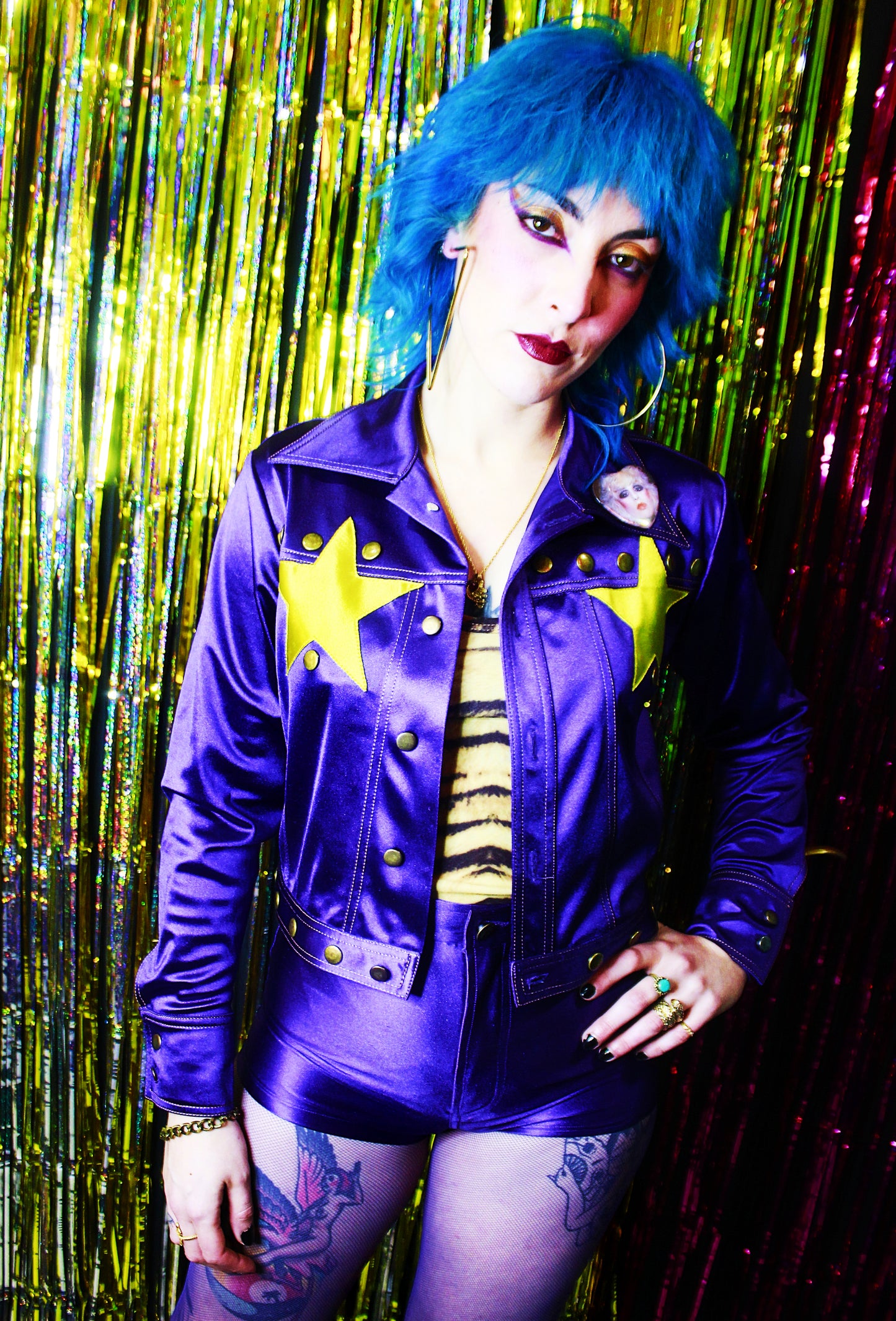 Disco stardust cropped jacket