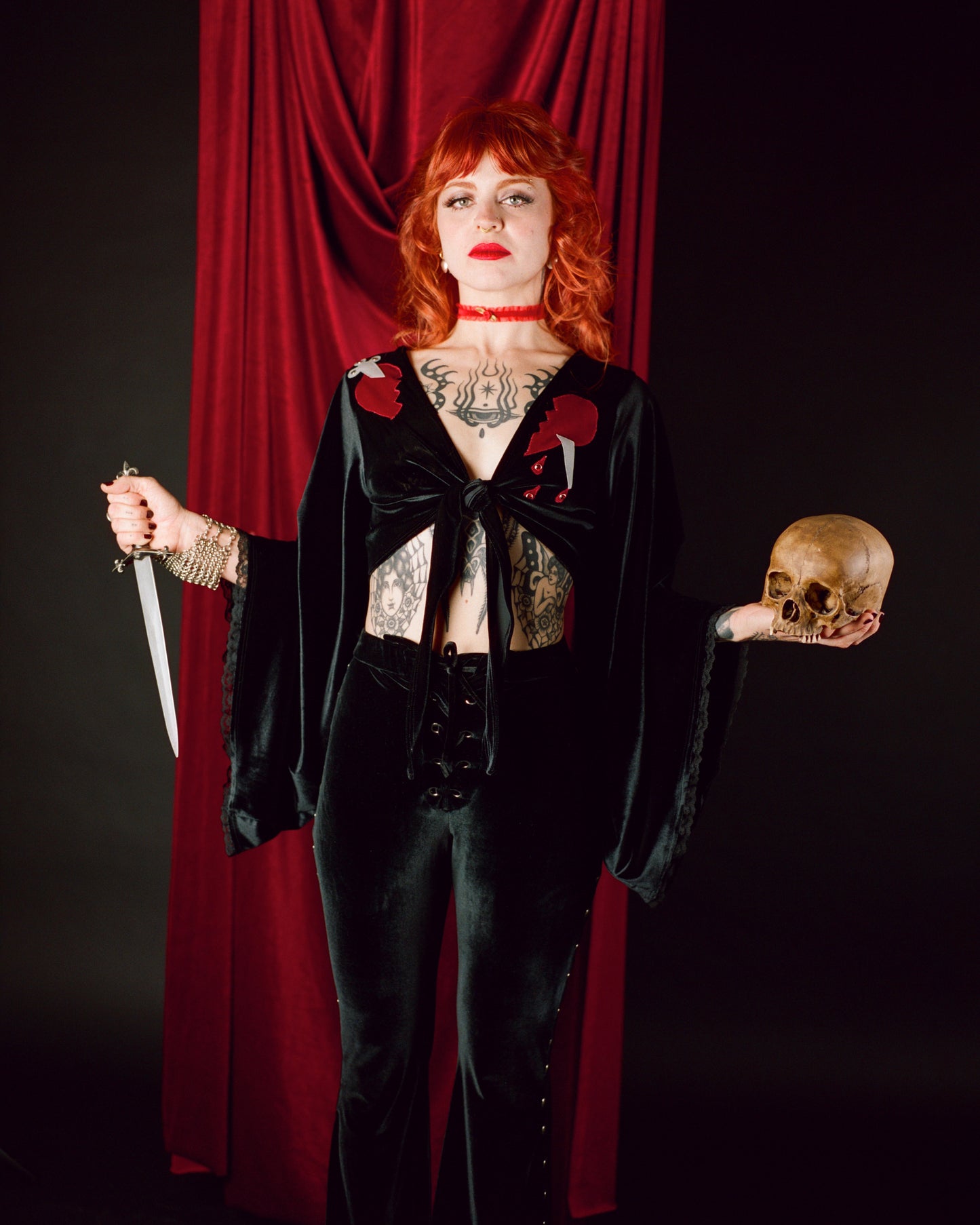 Amelia top with angel sleeves