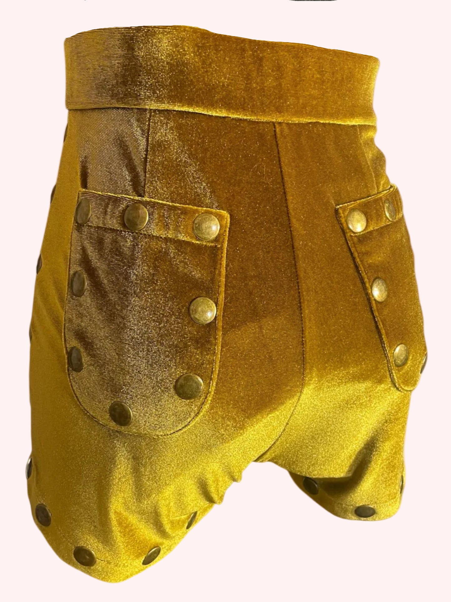 Satana's lace-up hot pants SIDE Studs