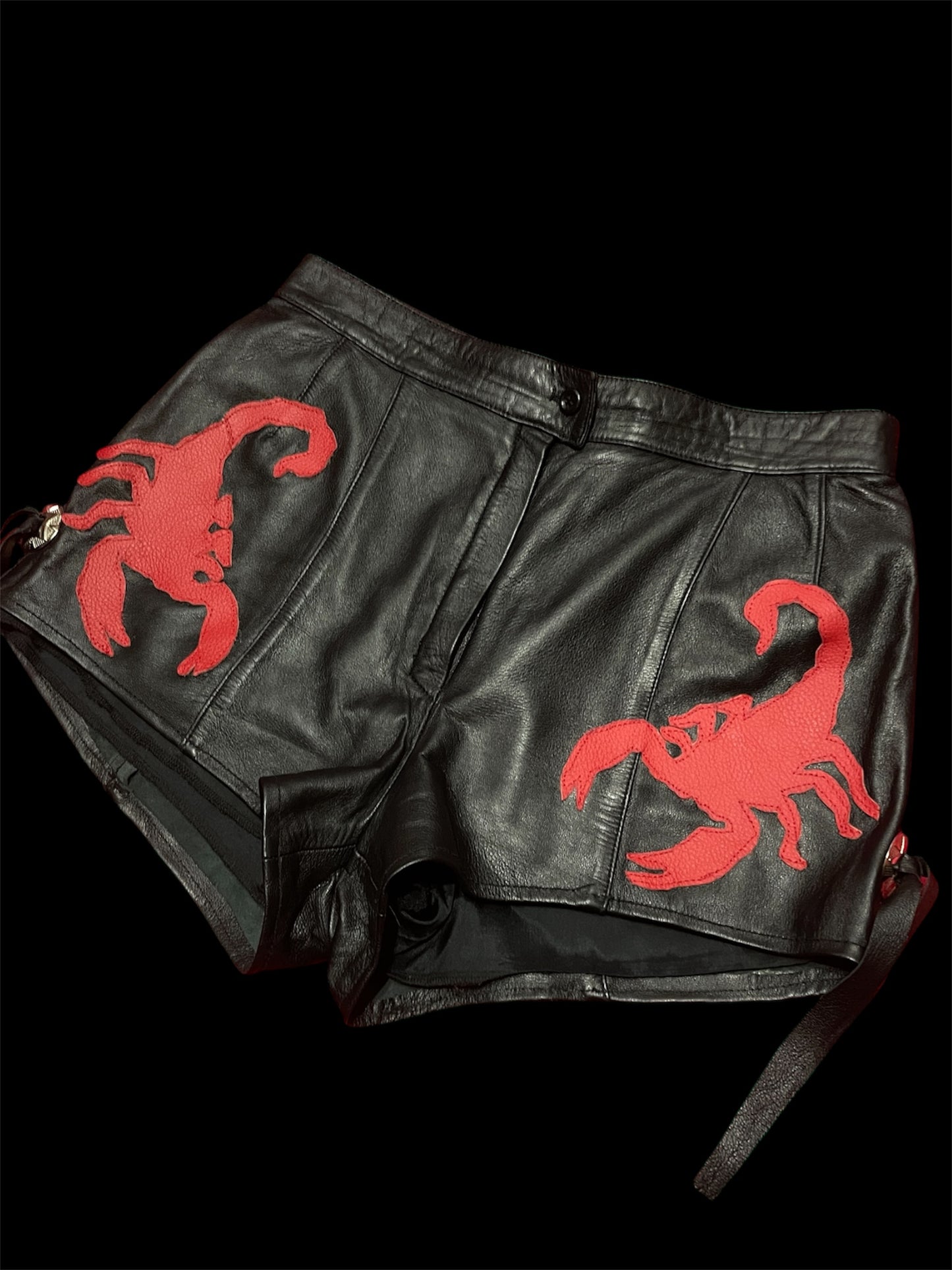 Vintage Upcycled Leather shorts