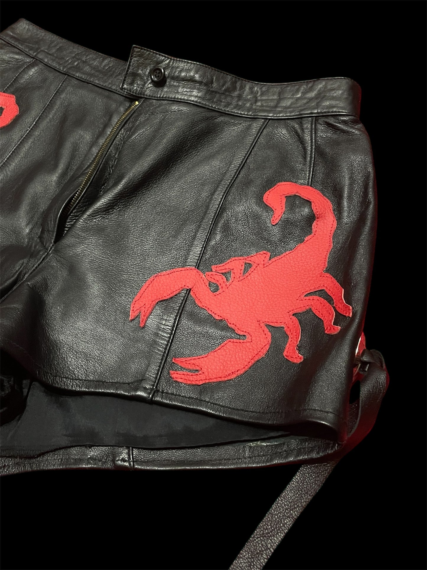 Vintage Upcycled Leather shorts