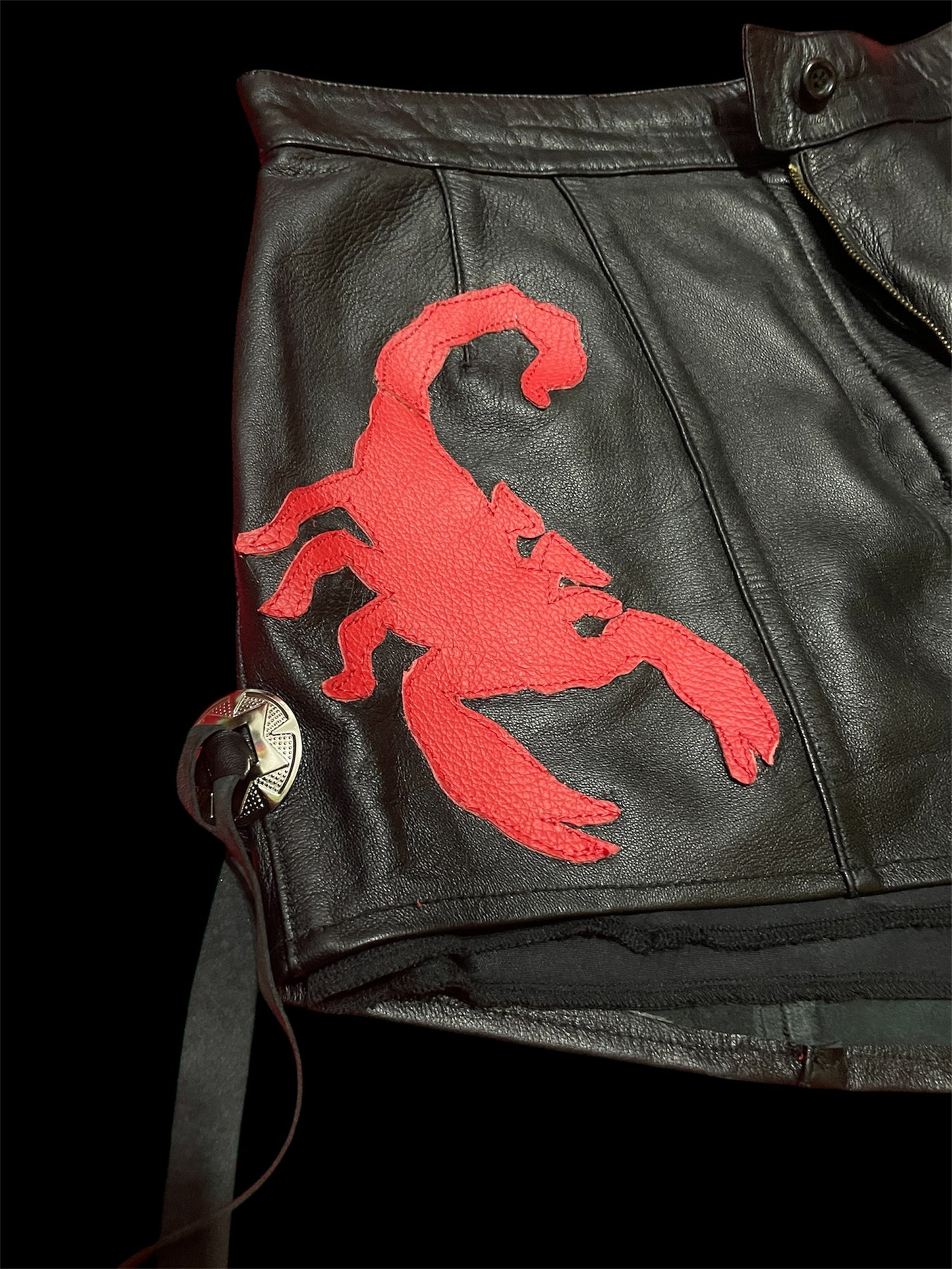 Vintage Upcycled Leather shorts