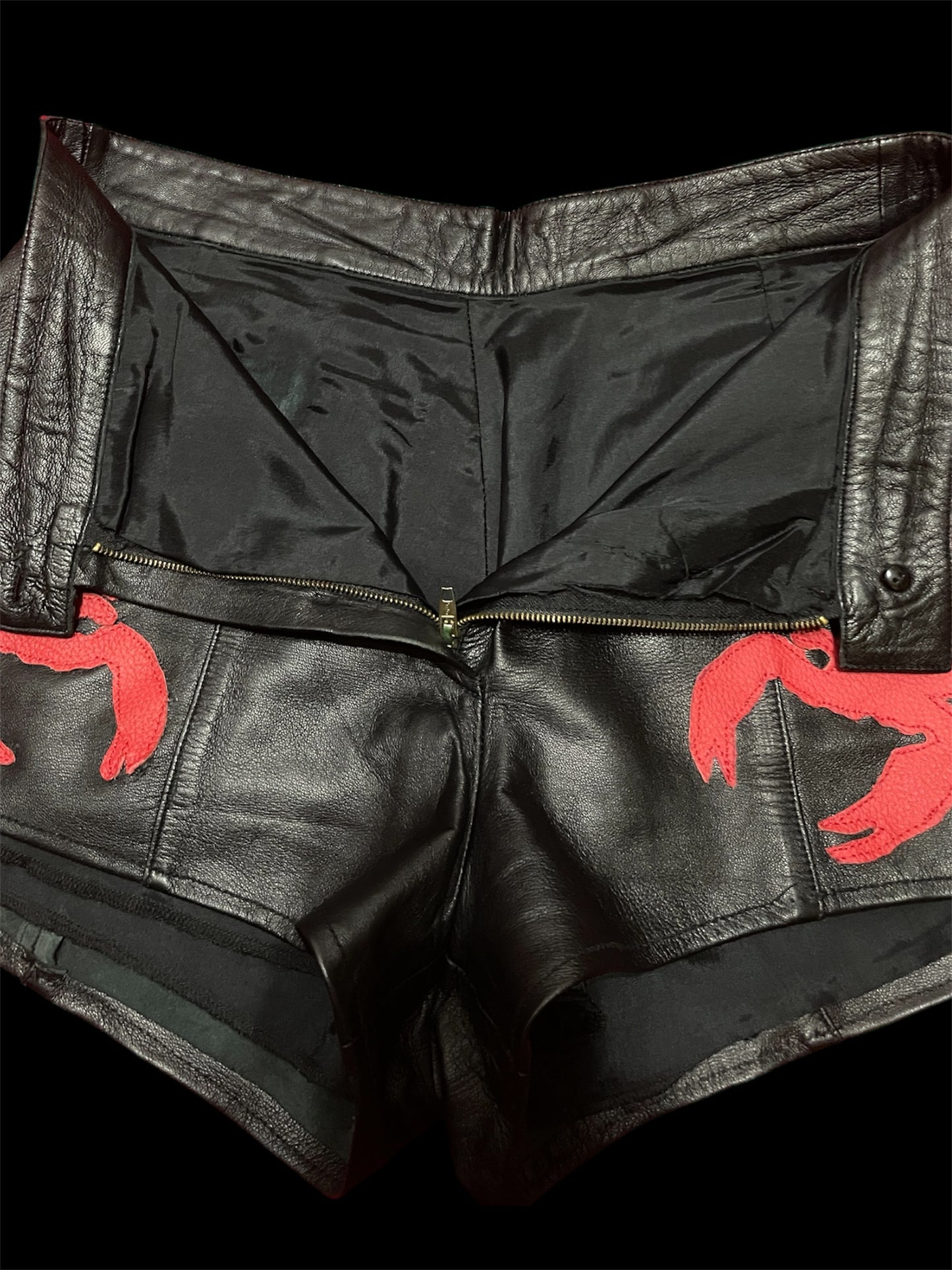 Vintage Upcycled Leather shorts