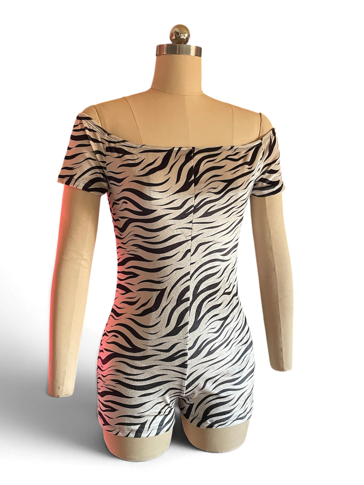 Sleazy zebra romper
