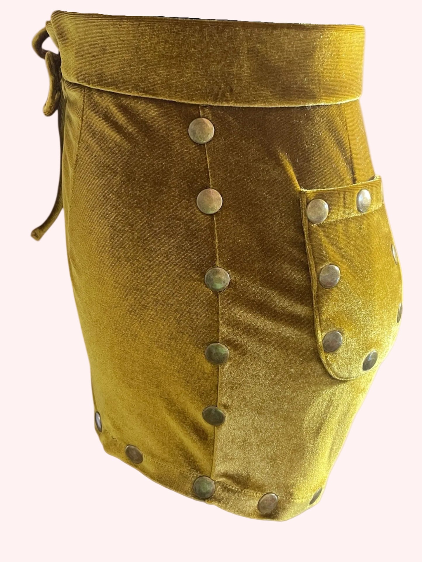 Satana's lace-up hot pants SIDE Studs