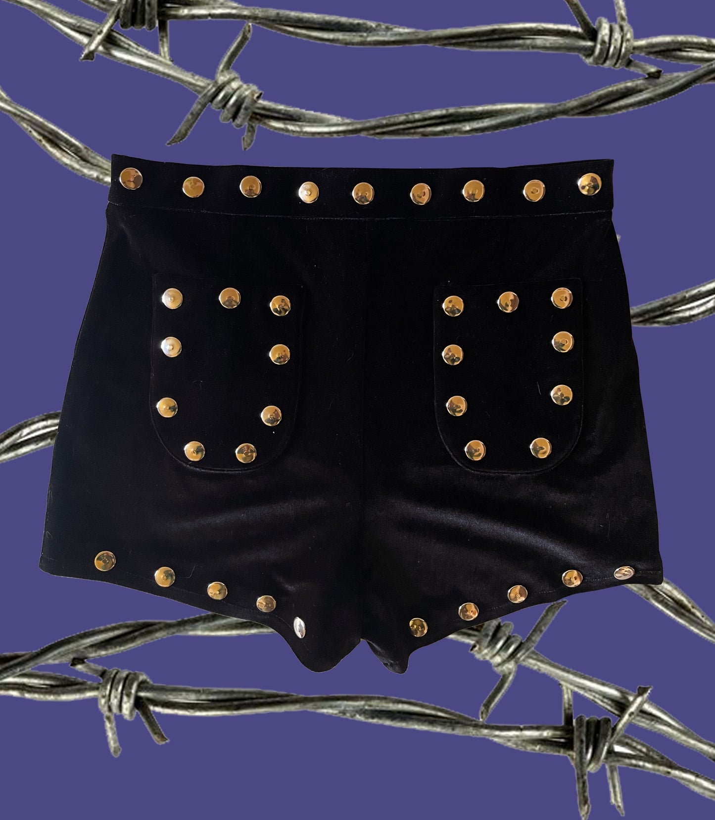 HOTTIES hot pants with studs