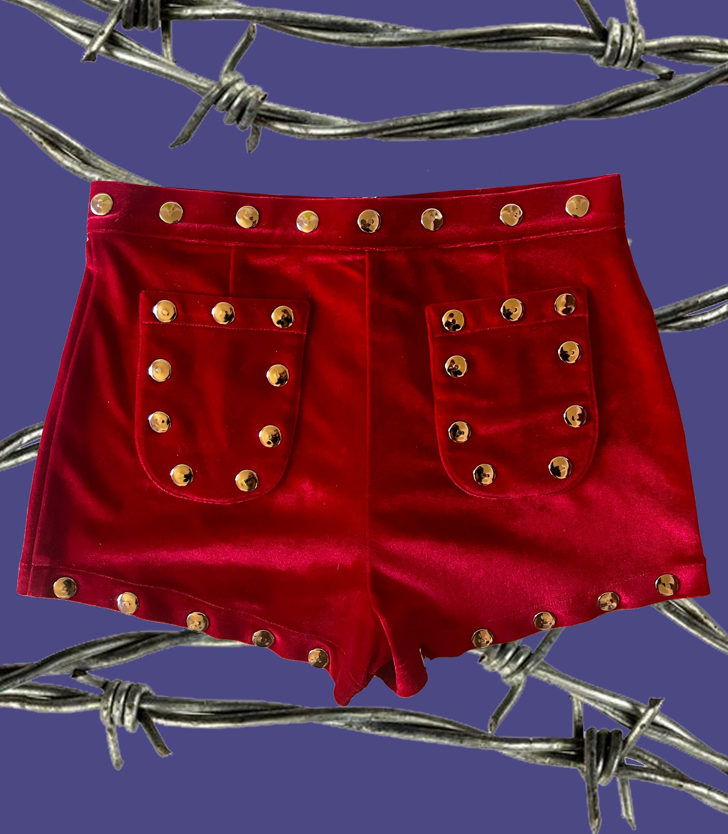 HOTTIES hot pants with studs